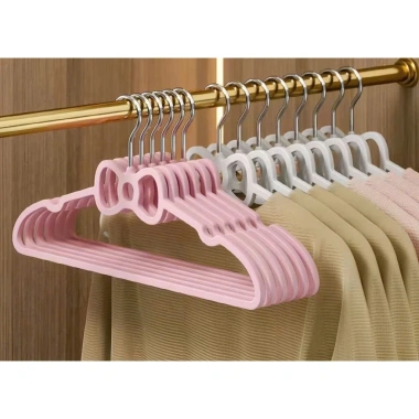 Set 10 móc treo quần áo tim hồng siêu xinh - Giá ưu đãi 65.000đ cho gia đình 6