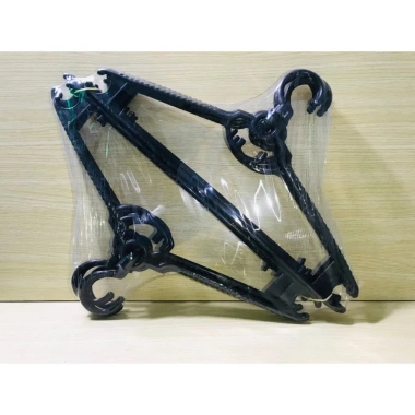 Set 10 Móc Xoay Đen Nhựa Tiện Lợi - Tiết Kiệm Diện Tích, Treo Quần Áo Dễ Dàng, Giá 30.000 (Mta-Mart2)