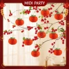 Set 10 Quả Hồng Giấy + Dây Treo, Trang Trí Tết, Lồng Đèn, Chụp Ảnh - Giá 32.000đ 9