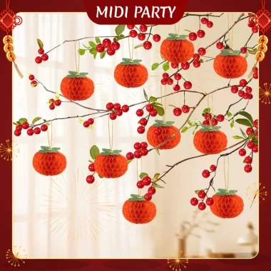 Set 10 Quả Hồng Giấy + Dây Treo, Trang Trí Tết, Lồng Đèn, Chụp Ảnh - Giá 32.000đ 9 Set 10 Quả Hồng Giấy + Dây Treo, Trang Trí Tết, Lồng Đèn, Chụp Ảnh - Giá 32.000đ 9