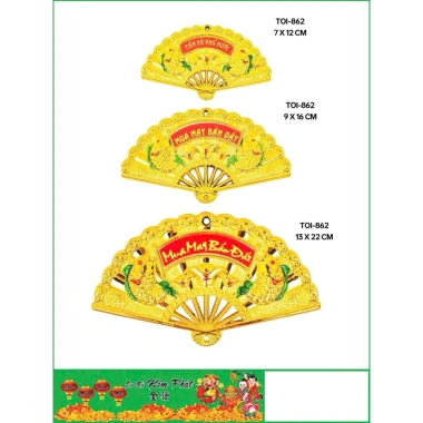 Set 10 Quạt Nhựa Trang Trí Tháp Tỏi, Tháp Bánh Dola - Giá Chỉ 79.000đ