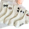 Set 10 tất nữ cổ cao hoạ tiết gấu nơ tim cherry - Đẹp dễ thương, giá 68.600đ 10