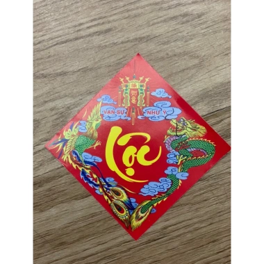 Set 10 tem chữ Tết dán bánh trưng, dưa hấu - Trang trí đồ Tết Thái Sơn VN 14.300₫