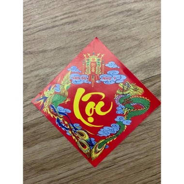 Set 10 tem chữ Tết dán bánh trưng, dưa hấu - Trang trí đồ Tết Thái Sơn VN 14.300₫