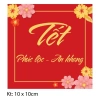 Set 10 tem chữ Tết dán trang trí hộp quà, lọ hũ, bánh kẹo, túi giấy - Giá chỉ 9.000₫ 2