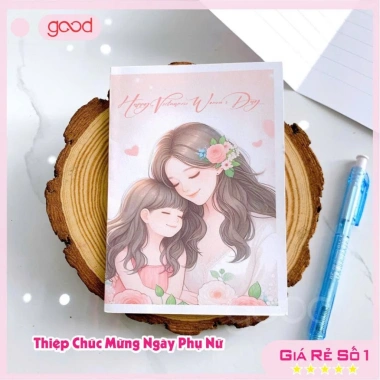 Set 10 thiệp chúc mừng 8/3 20/10 siêu xinh, thiết kế dễ thương 16x13cm giá 29.000 5 Set 10 thiệp chúc mừng 8/3 20/10 siêu xinh, thiết kế dễ thương 16x13cm giá 29.000 5