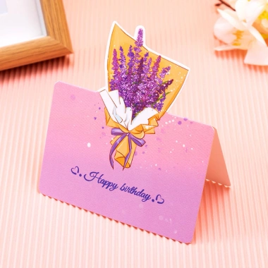 Set 10 thiệp hoa 3D xinh - quà tặng 8/3, 20/10, sinh nhật, tốt nghiệp, thiệp chúc, 18.000đ 7