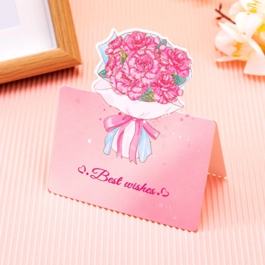 Set 10 thiệp hoa 3D xinh - quà tặng 8/3, 20/10, sinh nhật, tốt nghiệp, thiệp chúc, 18.000đ 10