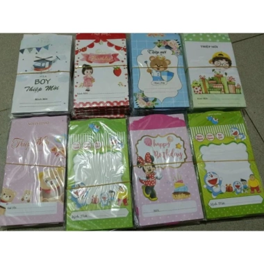 Set 10 Thiệp Mời Sinh Nhật Bé Trai Bé Gái – Thiết Kế Đáng Yêu, Giá Chỉ 35.000₫ 2 Set 10 Thiệp Mời Sinh Nhật Bé Trai Bé Gái – Thiết Kế Đáng Yêu, Giá Chỉ 35.000₫ 2