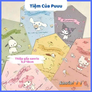 Set 10 Thiệp Sanrio Gói Card Tặng Quà Chúc Sinh Nhật Dễ Thương - 10.900đ