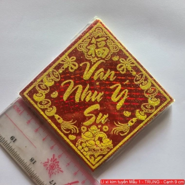 SET 10 tờ Giấy Dán Dưa Trang trí Tết Chữ Kim Tuyến Có Keo Dán Nhiều Mẫu - Giá ưu đãi 27.000₫ 6