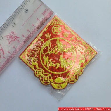 SET 10 tờ Giấy Dán Dưa Trang trí Tết Chữ Kim Tuyến Có Keo Dán Nhiều Mẫu - Giá ưu đãi 27.000₫ 7