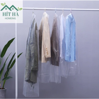 Set 10 Túi Bóng Nhựa Dẻo PP Đựng Chăn Màn, Quần Áo, Bảo Vệ Chống Bụi, Treo Vest & Váy 7