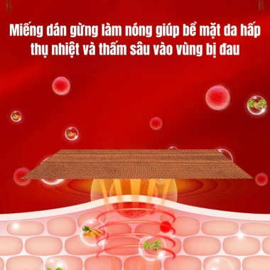 Set 10 túi dán gừng thảo dược nóng sinh nhiệt giảm đau, dán xương khớp – Giá ưu đãi 121.250 VND 5 Set 10 túi dán gừng thảo dược nóng sinh nhiệt giảm đau, dán xương khớp – Giá ưu đãi 121.250 VND 5
