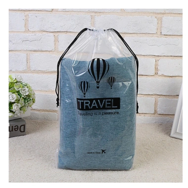 Set 10 Túi Dây Rút Peva Trong Suốt Đựng Trang Điểm, Quần Áo, Giày Giá Ưu Đãi 35k