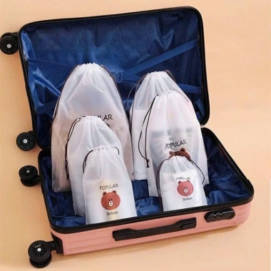 Set 10 Túi Dây Rút ST GROUP Đa năng Đựng Quần Áo Giày Dép Mỹ Phẩm - 25.000₫