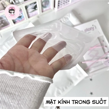 Set 10 Túi Giấy Trắng Mặt Kính Suốt Đựng Bánh Kẹo Midi Corner Giá 26.000đ