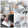 Set 10 Túi Giữ Tươi Khóa Kéo Lá Nhôm Dày Dặn Tái Sử Dụng Bảo Quản Thực Phẩm Tủ Đông 7