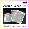 Set 10 túi kiếng chia khẩu trang - Giá chỉ 10.000đ, tiết kiệm, bảo vệ an toàn