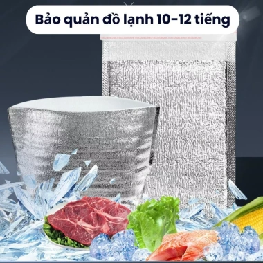 Set 10 Túi Xốp Bạc Giữ Nhiệt - Bảo Quản Thực Phẩm, Giữ Lạnh Liên Tục, Giá 30.450đ