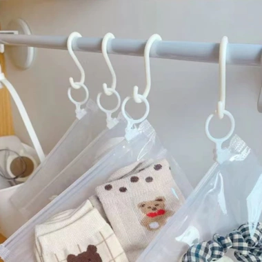 Set 10 túi zip trong đựng đồ dùng tiện ích có móc treo - Giá 32.900₫, tiết kiệm