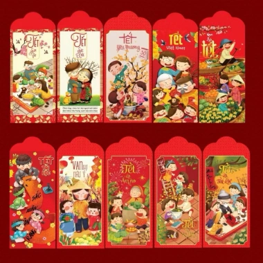 Set 100 Bao Lì Xì Tết 2.026 - Chọn Mẫu Bính Ngọ, Bao Lì Xì Truyền Thống, 50.000 VND 10 Set 100 Bao Lì Xì Tết 2.026 - Chọn Mẫu Bính Ngọ, Bao Lì Xì Truyền Thống, 50.000 VND 10