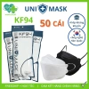 Set 100 Cái Khẩu Trang KF94 UNI MASK 4 Lớp Kháng Khuẩn 4D Hàn Quốc Lọc Bụi Mịn Chống UV Giá 50.000 VND