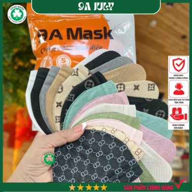 Set 100 chiếc Khẩu Trang 9A JULI 5 lớp Form To – Chống Nắng, Che Toàn Mặt, Ngăn UV và Khói Bụi – Giá ưu đãi 85.000₫ 9