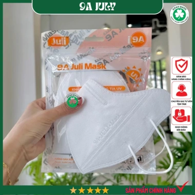 Set 100 chiếc Khẩu Trang 9A JULI 5 lớp Form To – Chống Nắng, Che Toàn Mặt, Ngăn UV và Khói Bụi – Giá ưu đãi 85.000₫ 10