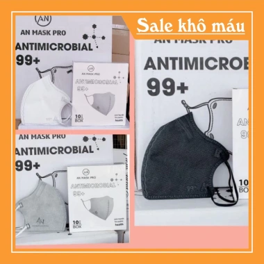 Set 100 chiếc khẩu trang N99 6D An Mask 5 lớp kháng khuẩn - Giá chỉ 55.000 VND