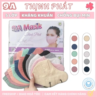 Set 100 khẩu trang 9A Thịnh Phát 5 lớp chống nắng, kháng khuẩn, khói bụi - 35.000đ 2