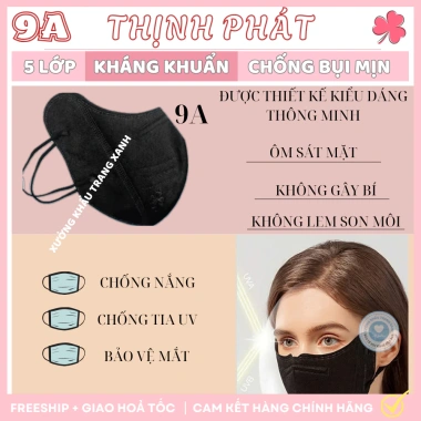 Set 100 khẩu trang 9A Thịnh Phát 5 lớp chống nắng, kháng khuẩn, khói bụi - 35.000đ 5