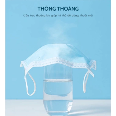Set 100 khẩu trang An Tâm 4 lớp vải không dệt dày dặn - bảo vệ, ngăn bụi, giá 26.500₫