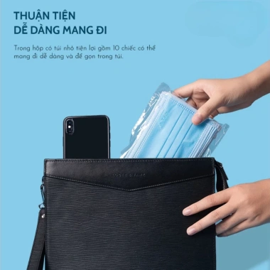 Set 100 khẩu trang An Tâm 4 lớp vải không dệt dày dặn - bảo vệ, ngăn bụi, giá 26.500₫ 8 Set 100 khẩu trang An Tâm 4 lớp vải không dệt dày dặn - bảo vệ, ngăn bụi, giá 26.500₫ 8