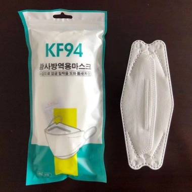 Set 100 khẩu trang KF94 4D chống giọt bắn, vi khuẩn, bụi mịn, túi zip - 79.000 VND