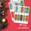 Set 100 Sticker decal Noel rực rỡ TE33 2x7cm Nhãn dán hộp quà, niêm phong, decor 19.800₫