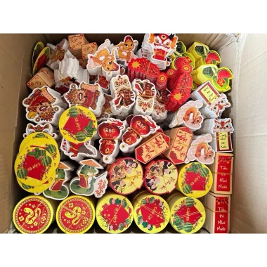 Set 100 tag giấy 2 mặt có dây treo – Trang trí Tết, treo đào, mai, chỉ 10.000đ