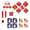 Set 100 tem Tết đa dạng size - giảm 10% khi mua 20, tem dán hộp quà, decal nhãn dán
