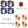 Set 100 tem Tết đa dạng size - giảm 10% khi mua 20, tem dán hộp quà, decal nhãn dán 6