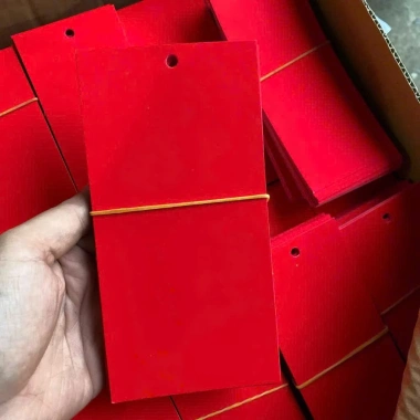 Sét 100 thẻ đỏ trống thư pháp kèm dây treo, giảm giá 30.000 VND, viết Tết