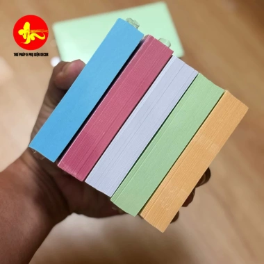 Set 100 thẻ ghi chú viết thư pháp, flashcard trang trí - Giá chỉ 34.000₫, ưu đãi giảm giá