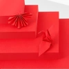Sét 100 tờ giấy đỏ mỹ thuật Origami – Gấp hạc, hoa, quạt, giá ưu đãi 10.780 VND