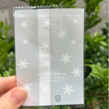 Set 100 túi bóng tuyết trong mới - Bao bì đựng bánh kẹo, trà hoa, giá ưu đãi 17.5k 5