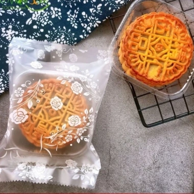Set 100 Túi Đựng Bánh Cookie, Bánh Quy, Trà Hoa, Túi Trắng Mờ HOA HỒNG, Nhiều Kích Thước, Giá Ưu Đãi 16.000₫ 5