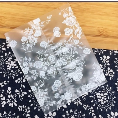Set 100 Túi Đựng Bánh Cookie, Bánh Quy, Trà Hoa, Túi Trắng Mờ HOA HỒNG, Nhiều Kích Thước, Giá Ưu Đãi 16.000₫ 7