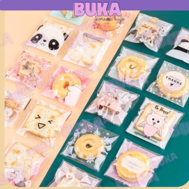 Set 100 Túi Đựng Phụ Kiện Toploader Móc Khóa Bánh Kẹo Hình Gấu Thỏ Cute 10x10 - 22.800đ 3