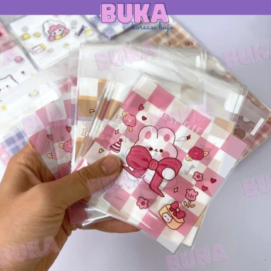 Set 100 Túi Đựng Phụ Kiện Toploader Móc Khóa Bánh Kẹo Hình Gấu Thỏ Cute 10x10 - 22.800đ 8