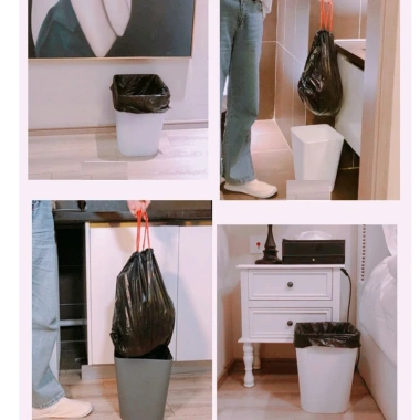 Set 100 Túi Đựng Rác Dây Rút 50x45cm PE Siêu Dai Siêu Bền Giá Ưu Đãi 20.000₫ 3