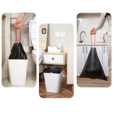 Set 100 Túi Đựng Rác Dây Rút 50x45cm PE Siêu Dai Siêu Bền Giá Ưu Đãi 20.000₫ 7