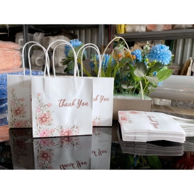 Set 100 túi giấy xoắn kraft Nhật 15x14x5cm - Quai tiện lợi, giá ưu đãi 270k